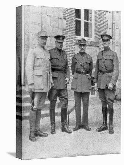 The Four Allied Commanders, Chateau Bombon, France, 1918-null-Premier Image Canvas