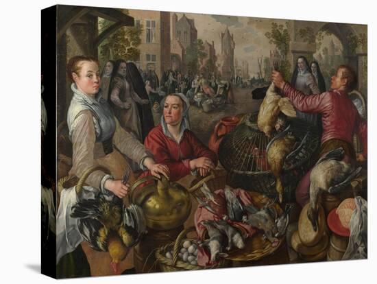 The Four Elements: Air. a Poultry Market with the Prodigal Son in the Background, 1569-Joachim Beuckelaer-Premier Image Canvas