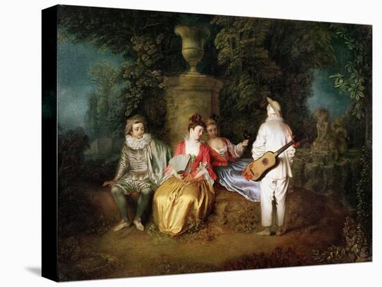 The Foursome, circa 1713-Jean Antoine Watteau-Premier Image Canvas