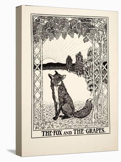 The Fox and the Grapes, from A Hundred Fables of Aesop, Pub.1903 (Engraving)-Percy James Billinghurst-Premier Image Canvas
