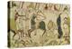 The French and the English Fall Side by Side in Battle, from the Bayeux Tapestry-null-Premier Image Canvas