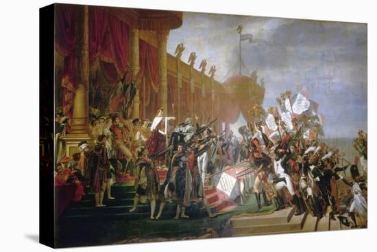 The French Army Takes an Oath to Emperor Napoleon after the Distribution of Eagles, December 5 1804-Jacques-Louis David-Premier Image Canvas