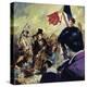 The French Revolution Inspired Eugene Delacroix to Paint Liberty Guiding the French People-Luis Arcas Brauner-Premier Image Canvas