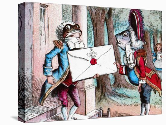 'The Frog Footman delivers the invitation', c1910-John Tenniel-Premier Image Canvas