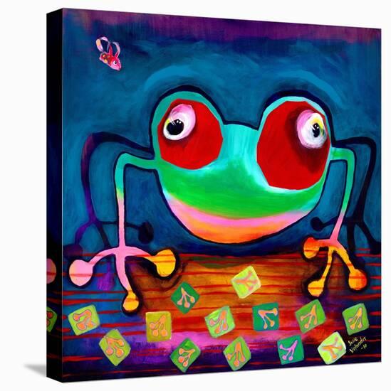 The Frog Jumps-Susse Volander-Stretched Canvas