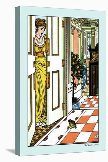The Frog Prince, Greeting the Frog, c.1900-Walter Crane-Stretched Canvas