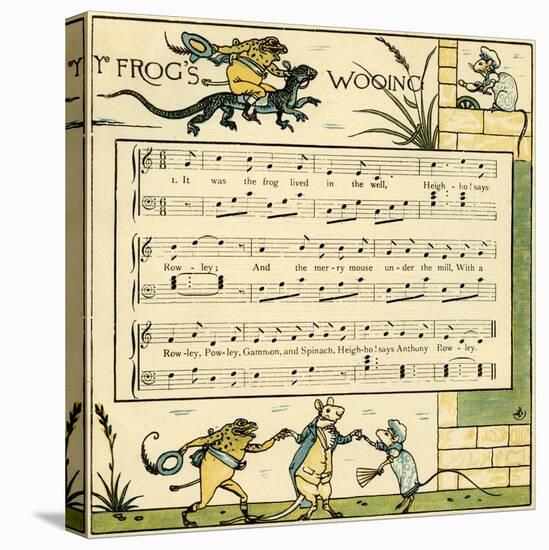 The frog's wooing-Walter Crane-Premier Image Canvas