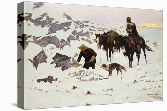 The Frozen Sheepherder-Frederic Sackrider Remington-Premier Image Canvas