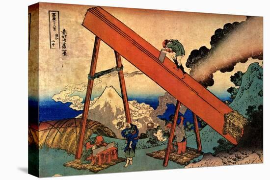 The Fuji from the Mountains of Totomi, 1830-1833-Katsushika Hokusai-Premier Image Canvas