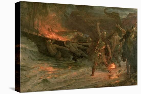 The Funeral of a Viking, 1893-Frank Bernard Dicksee-Premier Image Canvas