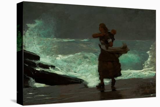 The Gale, 1883-93 (Oil on Canvas)-Winslow Homer-Premier Image Canvas