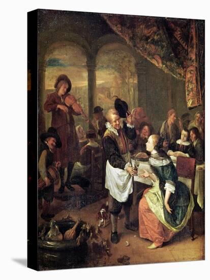 The Gallant Innkeeper-Jan Havicksz. Steen-Premier Image Canvas