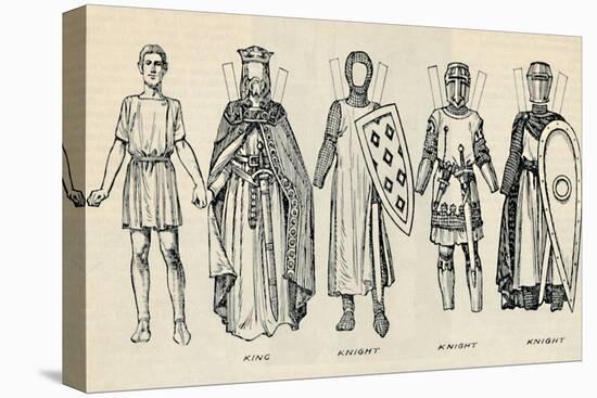 'The Gallery of British Costume: Types of Dress in Early Plantagenet Times', c1934-Unknown-Premier Image Canvas