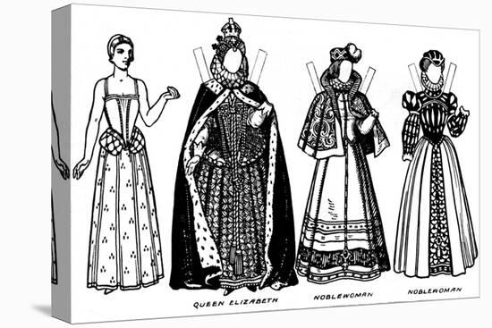 'The Gallery of Historic Costume: Some of the Dresses Worn in Elizabeth's Reign', c1934-Unknown-Premier Image Canvas