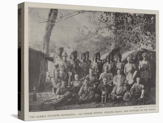 The Gambia Punitive Expedition, Sir George Denton, Colonel Brake, and Officers of the Staff-null-Premier Image Canvas