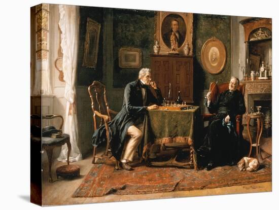 The Game of Chess-Gerard Portielje-Premier Image Canvas