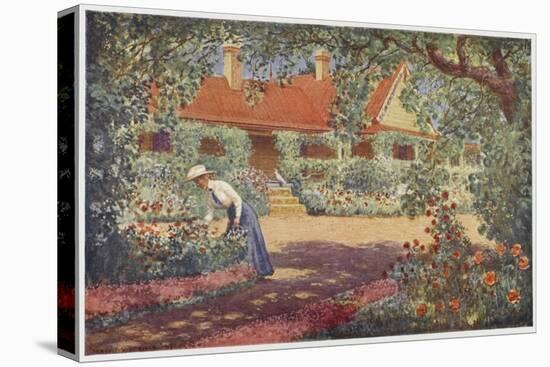 The Garden at Robundara an Early Australian Homestead-Percy F.s. Spence-Stretched Canvas
