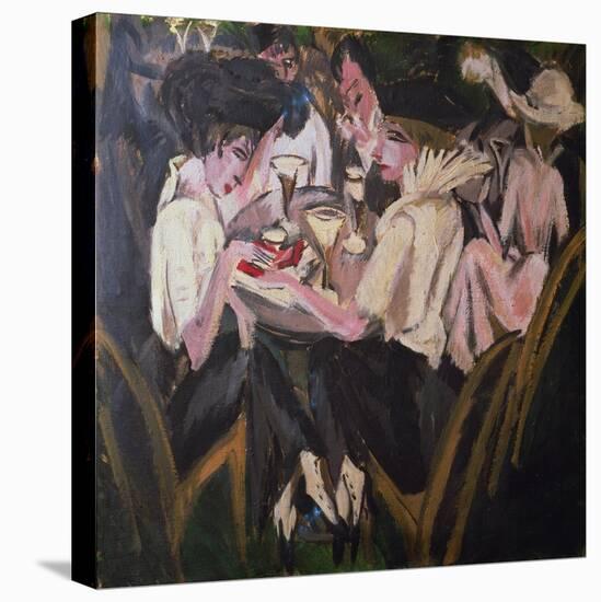 The Garden Cafe, 1914 (Oil on Canvas)-Ernst Ludwig Kirchner-Premier Image Canvas