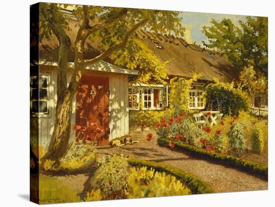 The Garden Cottage-Olaf Viggo Peter Langer-Premier Image Canvas