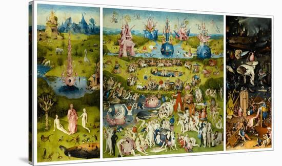 The Garden of Earthly Delights, 1490-1510-Hieronymus Bosch-Stretched Canvas