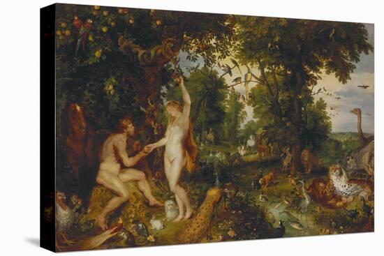 The Garden of Eden with the Fall of Man, about 1616-Peter Paul Rubens-Premier Image Canvas