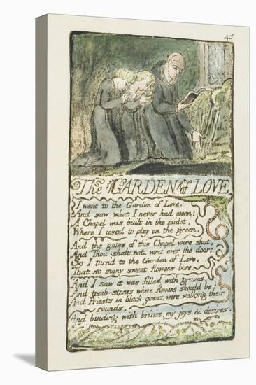 'The Garden of Love', Plate 45 from 'Songs of Innocence and of Experience', 1789-94-William Blake-Premier Image Canvas