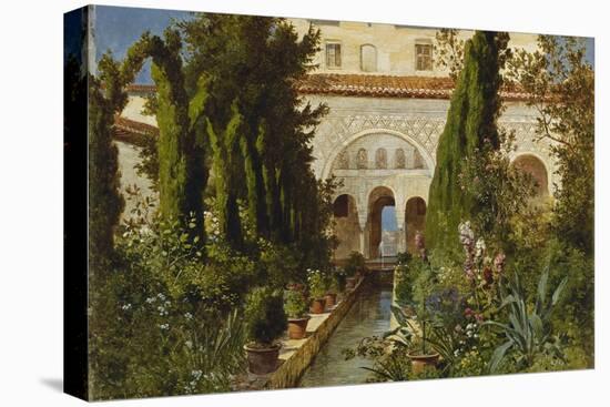 The Garden of the Generalife Palace, Granada, 1885-Ludwig Hans Fischer-Premier Image Canvas