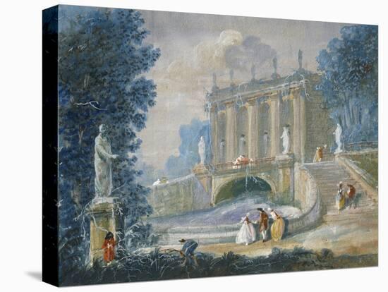 The Garden of Versailles, Tempera Painting-null-Premier Image Canvas