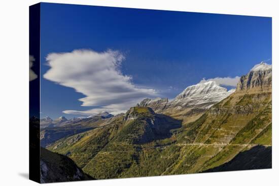 The Garden Wall with seasons first snow in Glacier National Park, Montana, USA-Chuck Haney-Premier Image Canvas