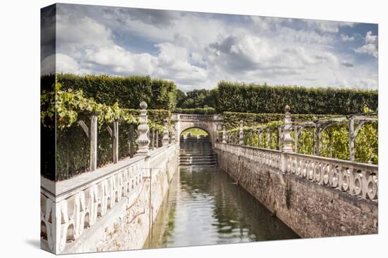 The gardens in the Chateau de Villandry, Indre-et-Loire, Loire Valley, UNESCO World Heritage Site, -Julian Elliott-Premier Image Canvas