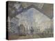 The Gare Saint-Lazare, 1877-Claude Monet-Premier Image Canvas