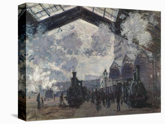 The Gare St-Lazare. 1877-Claude Monet-Premier Image Canvas