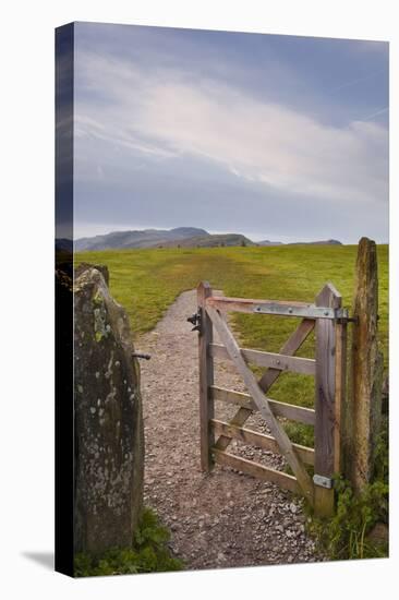 The Gate Leading to Castlerigg Stone Circle in the Lake District Nat'l Park, Cumbria, England, UK-Julian Elliott-Premier Image Canvas