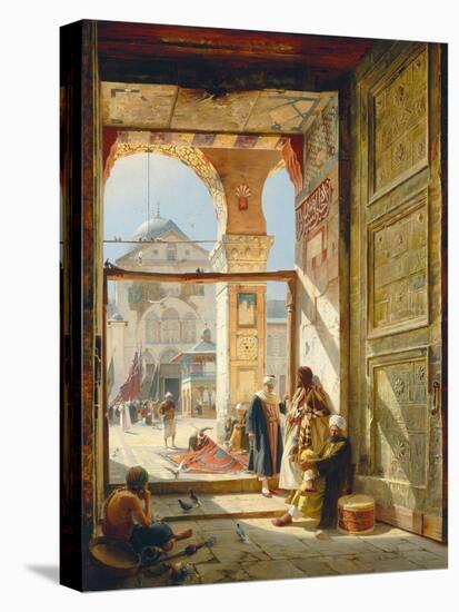 The Gate of the Great Umayyad Mosque, Damascus, 1890-Gustave Bauernfeind-Premier Image Canvas