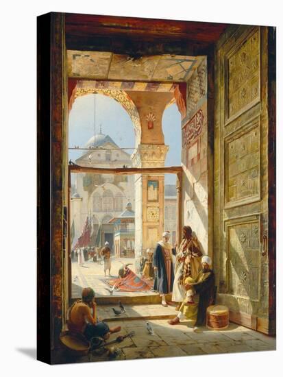 The Gate of the Great Umayyad Mosque, Damascus, 1890-Gustave Bauernfeind-Premier Image Canvas