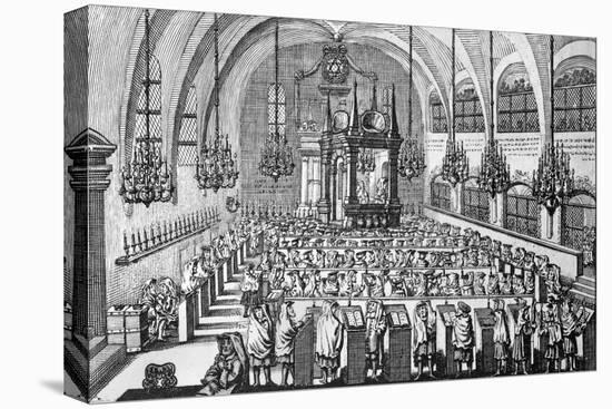 The Gathering in the Synagogue, 1705-null-Premier Image Canvas