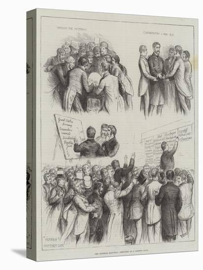 The General Election, Sketches at a London Club-Francis S. Walker-Premier Image Canvas