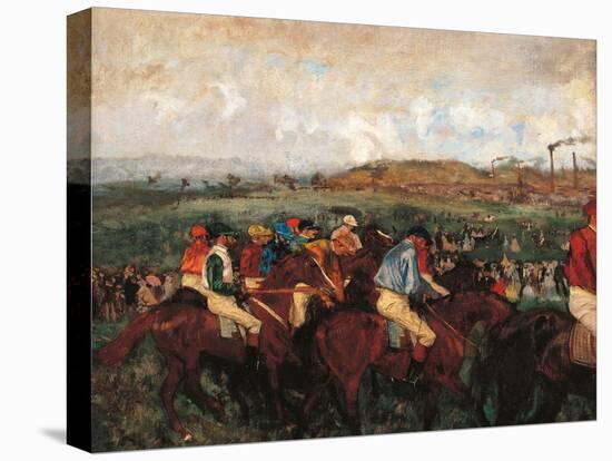 The Gentlemen's Race Before the Start-Edgar Degas-Premier Image Canvas