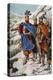 The German Emperor Otton I (Othon) (912-973) and His Armee in Lombardy in September 951 (Otto I, Ho-Tancredi Scarpelli-Premier Image Canvas