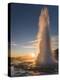 The Geysir Strokkur in Geothermal Area Haukadalur Part, Touristic Route Golden Circle During Winter-Martin Zwick-Premier Image Canvas