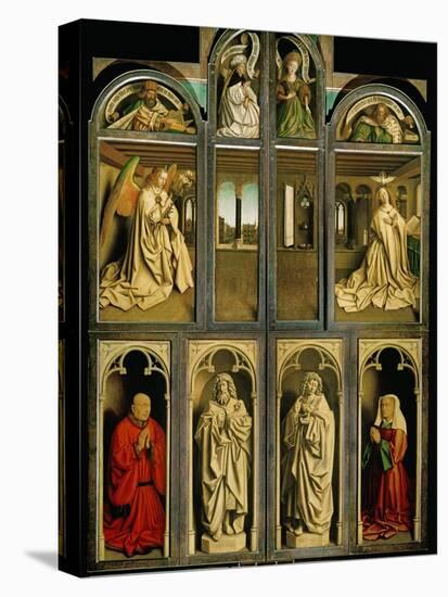 The Ghent Altar, Polyptych with the Adoration of the Lamb, 1432-Jan van Eyck-Premier Image Canvas