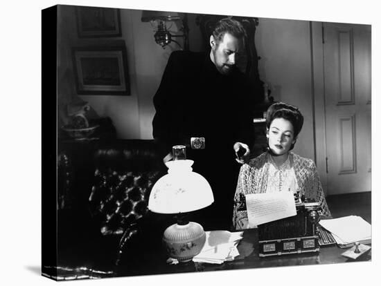 The Ghost And Mrs. Muir, Rex Harrison, Gene Tierney, 1947-null-Stretched Canvas