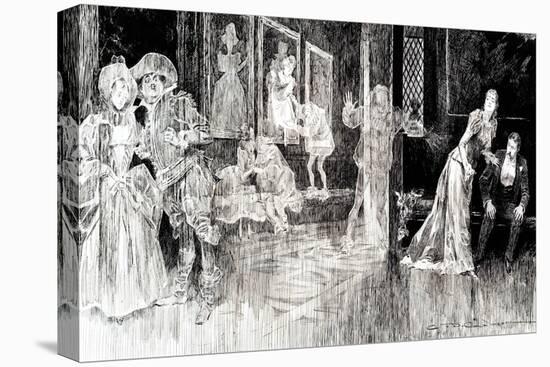 The Ghosts-Charles Dana Gibson-Stretched Canvas