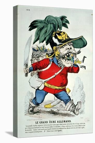 The Giant German Ogre, Caricature of Otto Von Bismarck-null-Premier Image Canvas