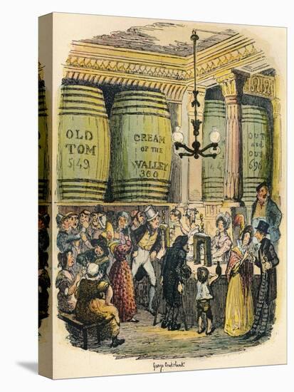 The Gin Palace, C1900-George Cruikshank-Premier Image Canvas