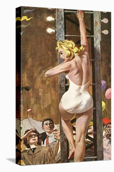 The Girl On The Tower  - Saturday Evening Post "Leading Ladies", September 24, 1960 pg.26-Robert Mcginnis-Premier Image Canvas