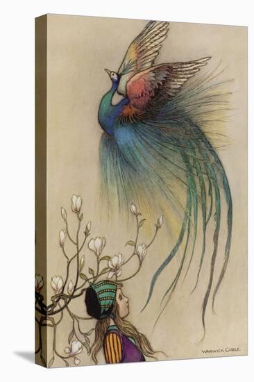 The Girl the Tree and the Bird of Paradise-Warwick Goble-Premier Image Canvas