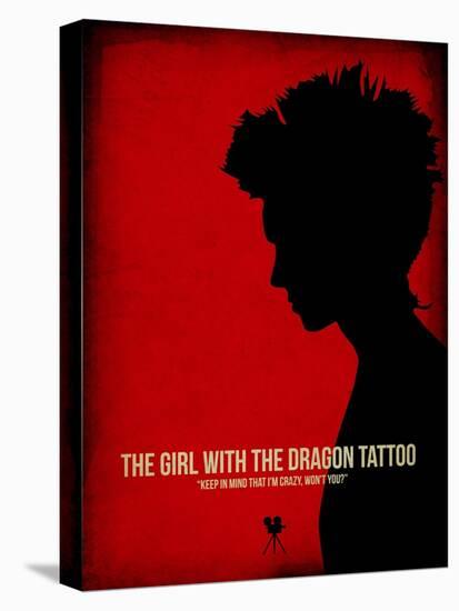 The Girl with a Dragon Tattoo-NaxArt-Stretched Canvas