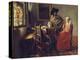 The Glass of Wine, about 1660/61-Johannes Vermeer-Premier Image Canvas