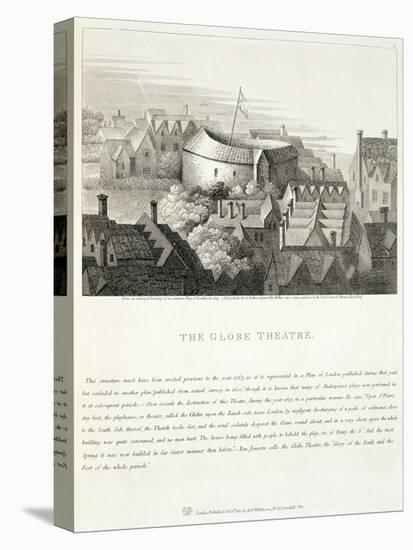 The Globe Theatre, circa 1647, Published by Robert Wilkinson, London, 1810-Wenceslaus Hollar-Premier Image Canvas